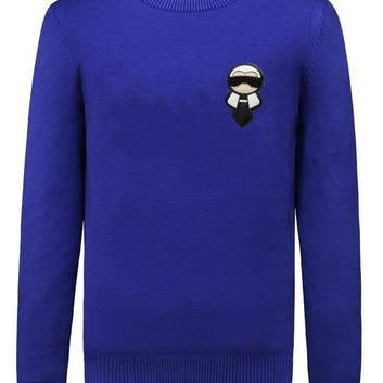 Легкий мужской свитер с аппликацией FENDI 28200