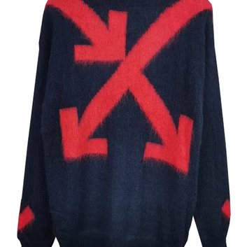 Теплый свитер с декором бренда OFF-WHITE 28211-1