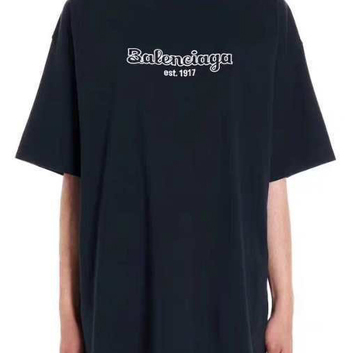 Черная футболка с надписью Balenciaga 28223