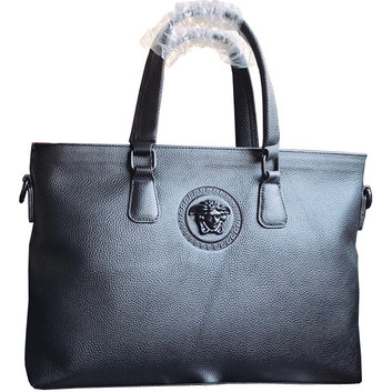 Кожаная сумка унисекс с декором Versace 28252