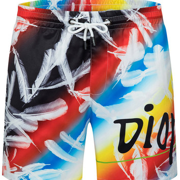 Яркие пляжные шорты для мужчин Dior 28578