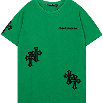 Футболка с крестами нашивками Chrome Hearts 28682