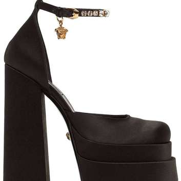 Черные туфли на высокой платформе Versace 27877-1