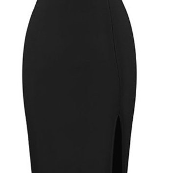 Черное облегающее бандажное платье с декольте 16099-1