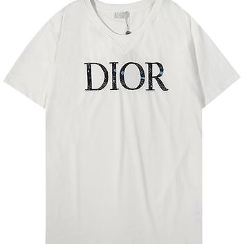 Хлопковая футболка с аппликацией Dior 288644