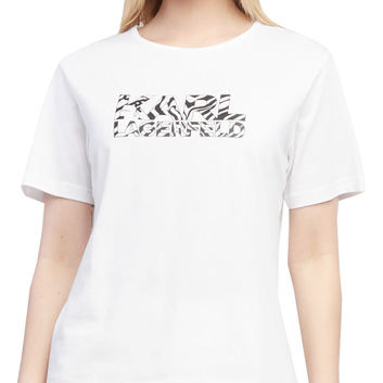 Белая футболка с логотипом Karl Lagerfeld 28937
