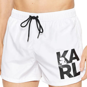 Белые плавательные шорты с принтом Karl Lagerfeld 28946
