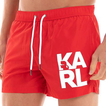 Яркие красные шорты Karl Lagerfeld 28950