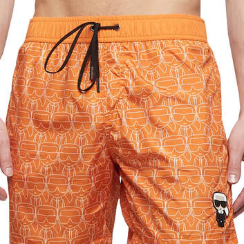 Пляжные оранжевые шорты Karl Lagerfeld 28954