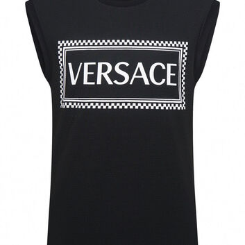 Удобная майка с принтом Versace 29024