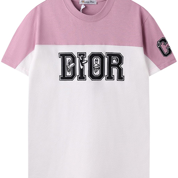 Двухцветная футболка с вышивкой Dior 29020