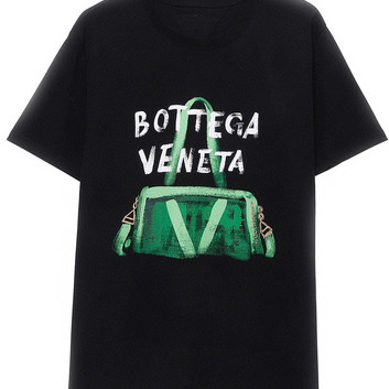 Хлопковая футболка женская Bottega Veneta 29047