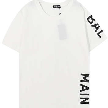 Хлопковая футболка с названием Balmain 29106