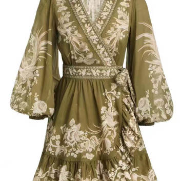 Оригинальное платье с принтами Zimmermann 29217