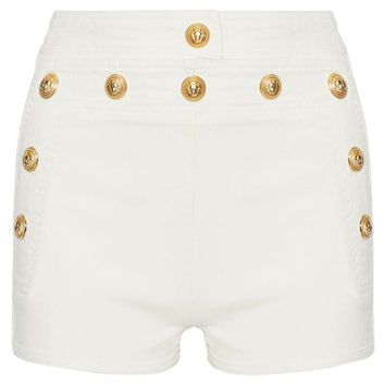 Стильные белые женские шорты от Balmain 8221-1