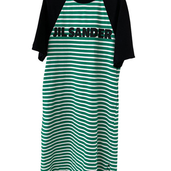 Полосатое платье-футболка Jil Sander 29347