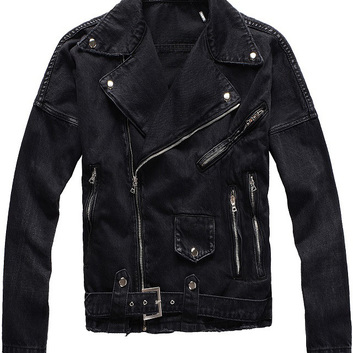 Черная котоновая куртка-косуха Amiri 29483
