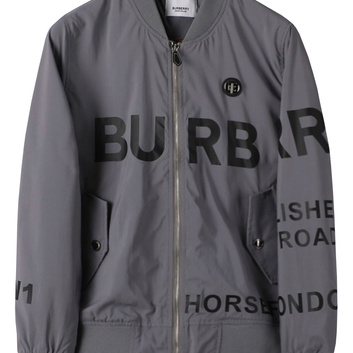 Мужской бомбер с надписями и логотипом 29538