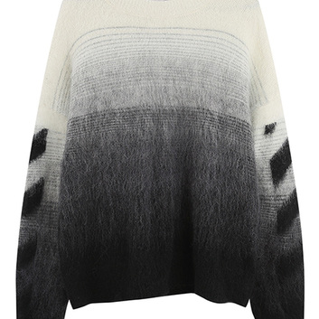 Темно-серый мохеровый свитер OFF-White 29592