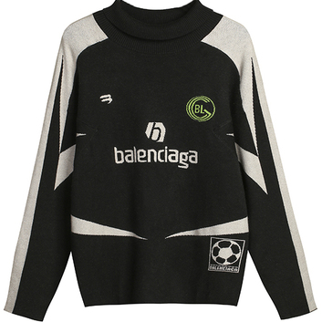 Черный свитер с принтом Balenciaga 29617
