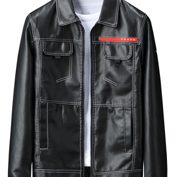 Черная дизайнерская куртка Prada 29643
