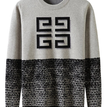 Серый свитер с большим лого Givenchy 29653