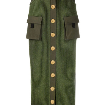 Вязаная юбка карандаш Balmain 29115