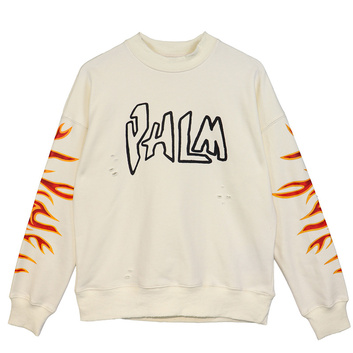 Белый свитшот “Огонь!” Palm Angels 29828