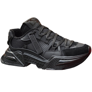 Трендовые черные мужские кроссовки D&G 29979