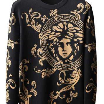 Теплый свитер с символом Versace 30020