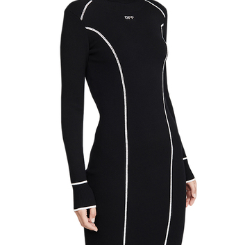 Черное спортивное платье Off-White 30123