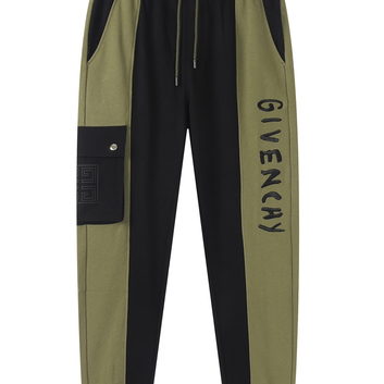 Двухцветные штаны с вышивкой Givenchy 30145