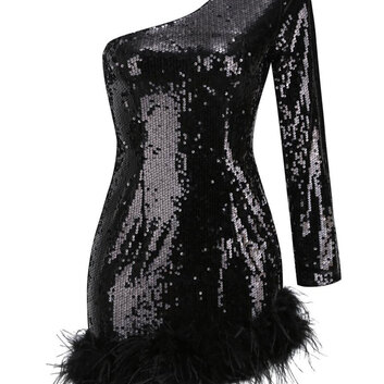 Платье на одно плечо Herve Leger 30207
