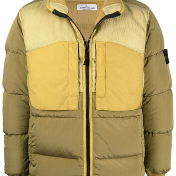 Нейлоновый мужской пуховик Stone Island 30283