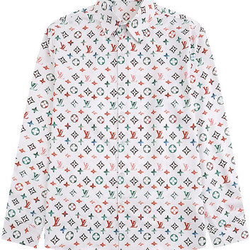 Рубашка с ярким принтом Louis Vuitton 30388
