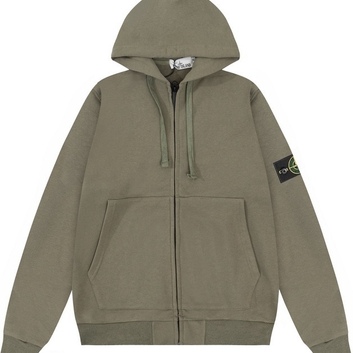 Хаки толстовка на молнии Stone Island 25091-2