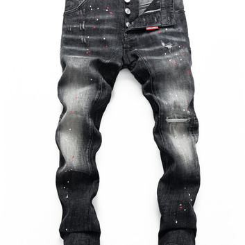 Стильные джинсы на пуговицах Dsquared2 30407