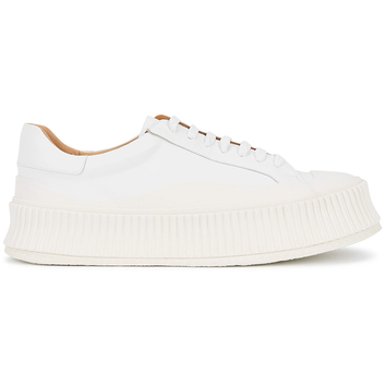 Белые кеды на платформе JIL SANDER 30451