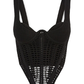 Трикотажный открытый топ Dion Lee 30484