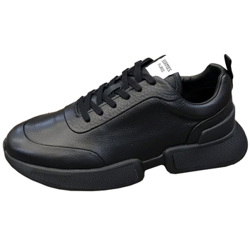 Черные кожаные кроссовки Hermes 30702