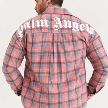 Яркая рубашка в цветную клетку Palm Angels 20112