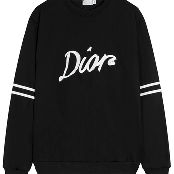 Черный свитшот с вышивкой Dior 30738