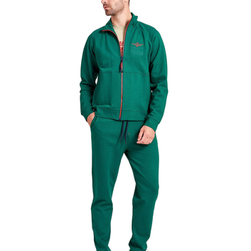 Зеленый спортивный костюм Aeronautica Militare 4869