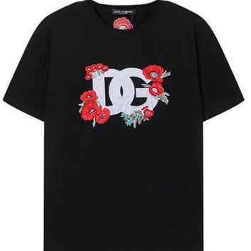 Хлопковая футболка с вышивкой Dolce & Gabbana 30870