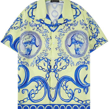 Яркая рубашка с короткими рукавами Versace 30936