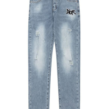 Классические джинсы с аппликацией Dior 31050