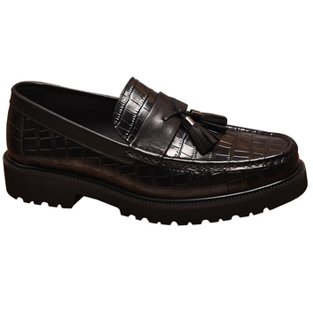 Черные туфли с принтом Ferragamo 31076