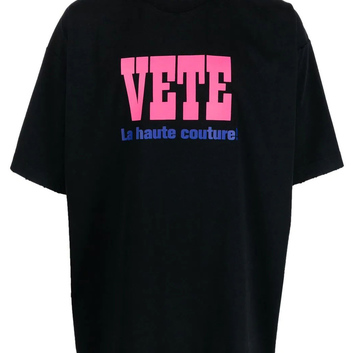 Хлопковая футболка с надписями Vetements 31079