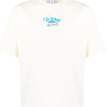 Комфортная футболка с надписями Off-White 31134