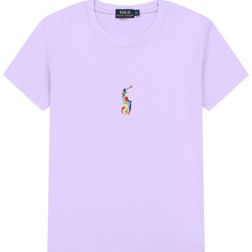 Футболка с вышивкой из хлопка Polo Ralph Lauren 31186 